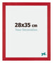 Mura MDF Cornice 28x35cm Rosso Davanti Dimensione | Yourdecoration.it