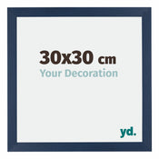 Mura MDF Cornice 30x30cm Blu Scuro Spazzato Davanti Dimensione | Yourdecoration.it