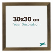 Mura MDF Cornice 30x30cm Bronzo Decorativo Davanti Dimensione | Yourdecoration.it