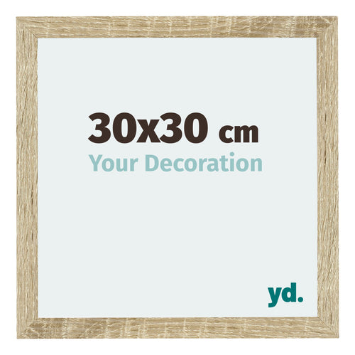 Mura MDF Cornice 30x30cm Rovere Davanti Dimensione | Yourdecoration.it