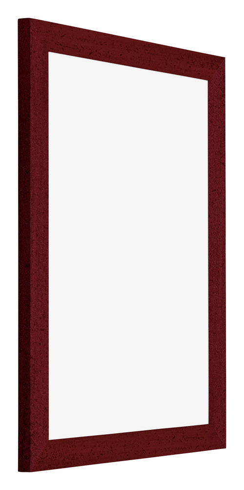 Mura MDF Cornice 30x40cm Vino Rosso Spazzato Davanti Obliquo | Yourdecoration.it