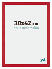 Mura MDF Cornice 30x42cm Rosso Davanti Dimensione | Yourdecoration.it