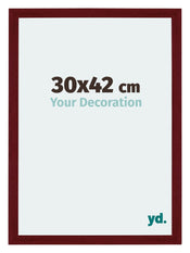 Mura MDF Cornice 30x42cm Vino Rosso Spazzato Davanti Dimensione | Yourdecoration.it