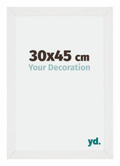 Mura MDF Cornice 30x45cm Bianco Lucente Davanti Dimensione | Yourdecoration.it