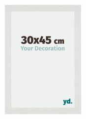 Mura MDF Cornice 30x45cm Bianco Opaco Davanti Dimensione | Yourdecoration.it