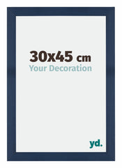 Mura MDF Cornice 30x45cm Blu Scuro Spazzato Davanti Dimensione | Yourdecoration.it