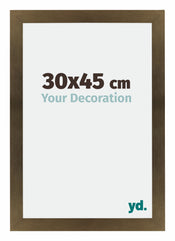 Mura MDF Cornice 30x45cm Bronzo Decorativo Davanti Dimensione | Yourdecoration.it