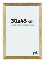 Mura MDF Cornice 30x45cm Oro Lucido Davanti Dimensione | Yourdecoration.it