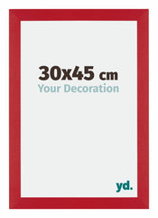 Mura MDF Cornice 30x45cm Rosso Davanti Dimensione | Yourdecoration.it