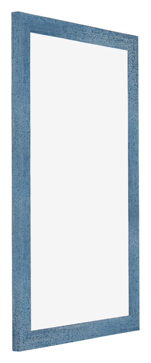 Mura MDF Cornice 30x50cm Blu Acceso Spazzato Davanti Obliquo | Yourdecoration.it