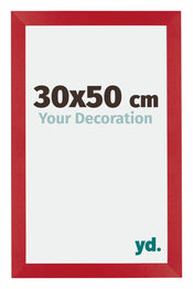 Mura MDF Cornice 30x50cm Rosso Davanti Dimensione | Yourdecoration.it