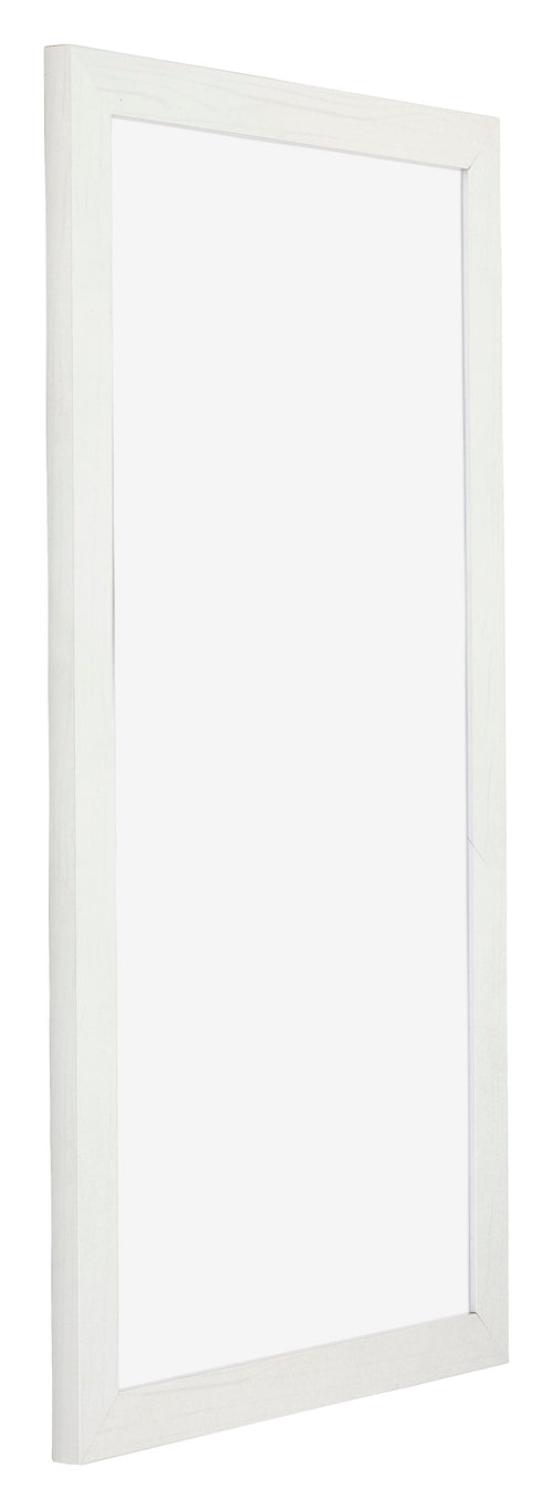 Mura MDF Cornice 30x60cm Bianco Spazzato Davanti Obliquo | Yourdecoration.it