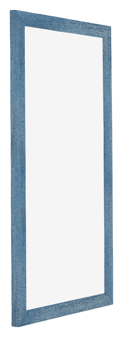 Mura MDF Cornice 30x60cm Blu Acceso Spazzato Davanti Obliquo | Yourdecoration.it