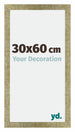 Mura MDF Cornice 30x60cm Oro Antico Davanti Dimensione | Yourdecoration.it