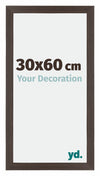Mura MDF Cornice 30x60cm Quercia Scura Davanti Dimensione | Yourdecoration.it