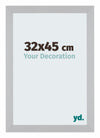 Mura MDF Cornice 32x45cm Bianco Opaco Davanti Dimensione | Yourdecoration.it