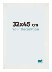 Mura MDF Cornice 32x45cm Blanco Barrido Davanti Dimensione | Yourdecoration.it