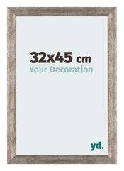 Mura MDF Cornice 32x45cm Sabbia Spazzato Davanti Dimensione | Yourdecoration.it