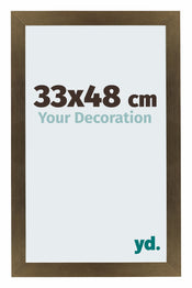 Mura MDF Cornice 33x48cm Decoración De Bronce Davanti Dimensione | Yourdecoration.it