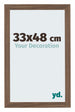 Mura MDF Cornice 33x48cm Nogal Oscuro Davanti Dimensione | Yourdecoration.it