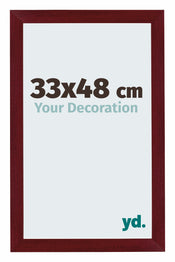 Mura MDF Cornice 33x48cm Vino Tinto Barrido Davanti Dimensione | Yourdecoration.it