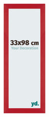 Mura MDF Cornice 33x98cm Rojo Davanti Dimensione | Yourdecoration.it