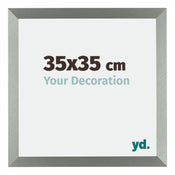 Mura MDF Cornice 35x35cm Champagne Davanti Dimensione | Yourdecoration.it