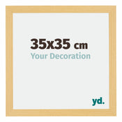 Mura MDF Cornice 35x35cm Faggio Decorativo Davanti Dimensione | Yourdecoration.it