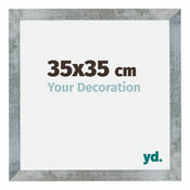 Mura MDF Cornice 35x35cm Ferro Spazzato Davanti Dimensione | Yourdecoration.it