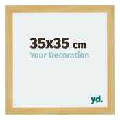 Mura MDF Cornice 35x35cm Pino Decorativo Davanti Dimensione | Yourdecoration.it