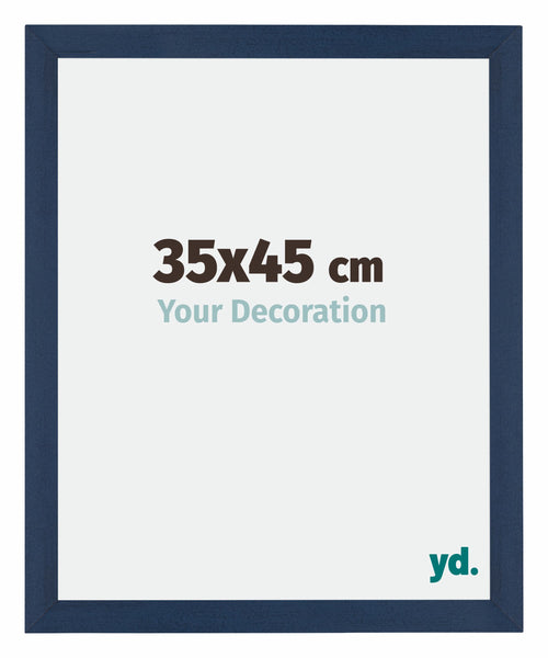 Mura MDF Cornice 35x45cm Blu Scuro Spazzato Davanti Dimensione | Yourdecoration.it