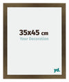 Mura MDF Cornice 35x45cm Bronzo Decorativo Davanti Dimensione | Yourdecoration.it