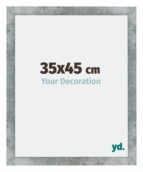 Mura MDF Cornice 35x45cm Ferro Spazzato Davanti Dimensione | Yourdecoration.it