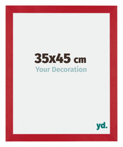 Mura MDF Cornice 35x45cm Rosso Davanti Dimensione | Yourdecoration.it