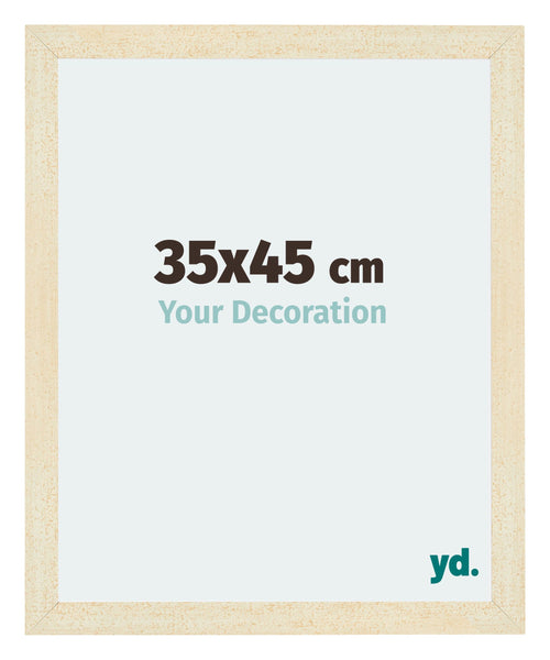 Mura MDF Cornice 35x45cm Sabbia Spazzato Davanti Dimensione | Yourdecoration.it