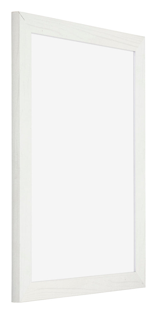 Mura MDF Cornice 36x48cm Bianco Spazzato Davanti Obliquo | Yourdecoration.it