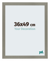 Mura MDF Cornice 36x49cm Antracita Davanti Dimensione | Yourdecoration.it