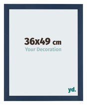 Mura MDF Cornice 36x49cm Azul Oscuro Barrido Davanti Dimensione | Yourdecoration.it