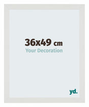 Mura MDF Cornice 36x49cm Blanco Mate Davanti Dimensione | Yourdecoration.it