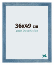 Mura MDF Cornice 36x49cm Claro Azul Barrido Davanti Dimensione | Yourdecoration.it