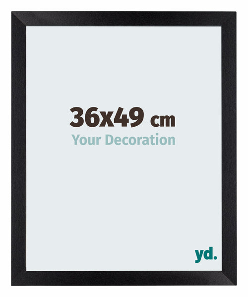 Mura MDF Cornice 36x49cm Negro Mate Davanti Dimensione | Yourdecoration.it