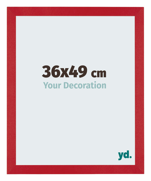 Mura MDF Cornice 36x49cm Rojo Davanti Dimensione | Yourdecoration.it