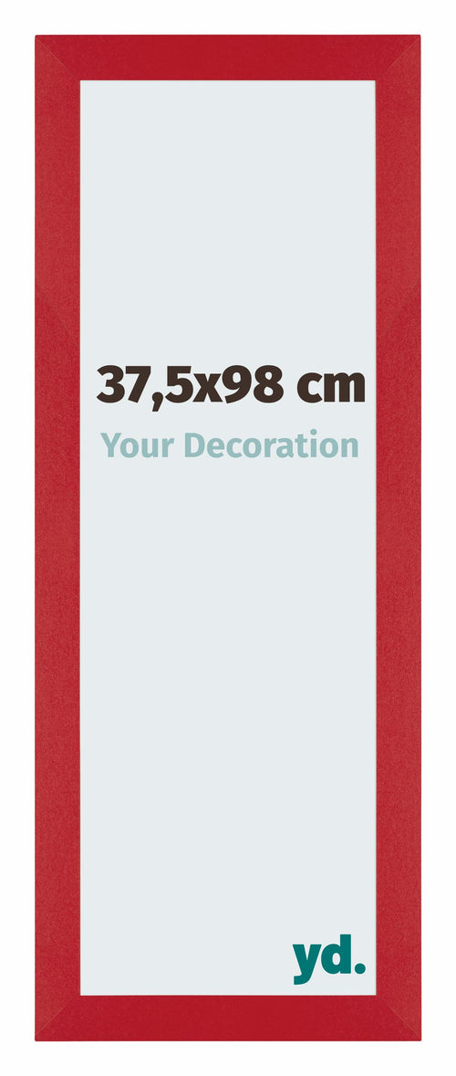 Mura MDF Cornice 37 5x98cm Rosso Davanti Dimensione | Yourdecoration.it