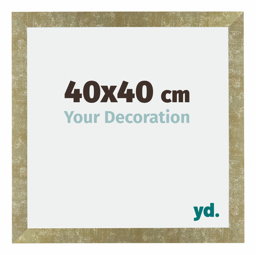 Mura MDF Cornice 40x40cm Oro Antico Davanti Dimensione | Yourdecoration.it