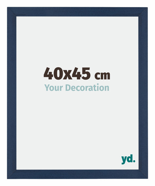 Mura MDF Cornice 40x45cm Blu Scuro Spazzato Davanti Dimensione | Yourdecoration.it