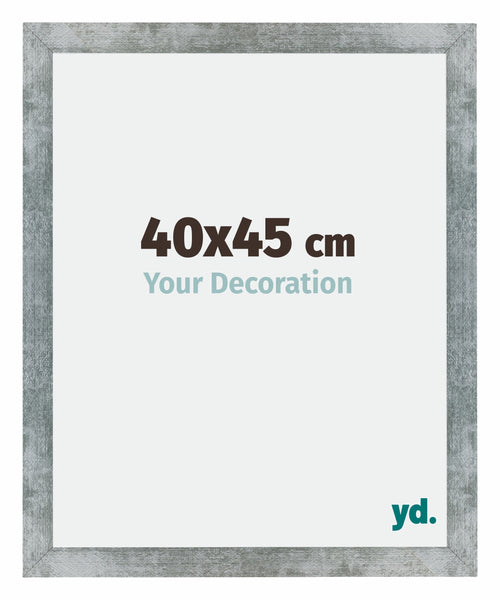 Mura MDF Cornice 40x45cm Ferro Spazzato Davanti Dimensione | Yourdecoration.it