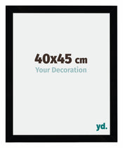 Mura MDF Cornice 40x45cm Nero Lucente Davanti Dimensione | Yourdecoration.it