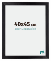 Mura MDF Cornice 40x45cm Nero Opaco Davanti Dimensione | Yourdecoration.it