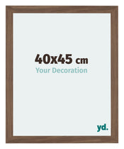 Mura MDF Cornice 40x45cm Noce Scuro Davanti Dimensione | Yourdecoration.it