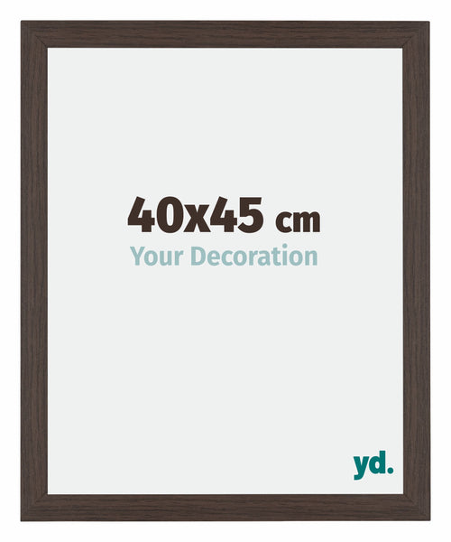 Mura MDF Cornice 40x45cm Quercia Scura Davanti Dimensione | Yourdecoration.it